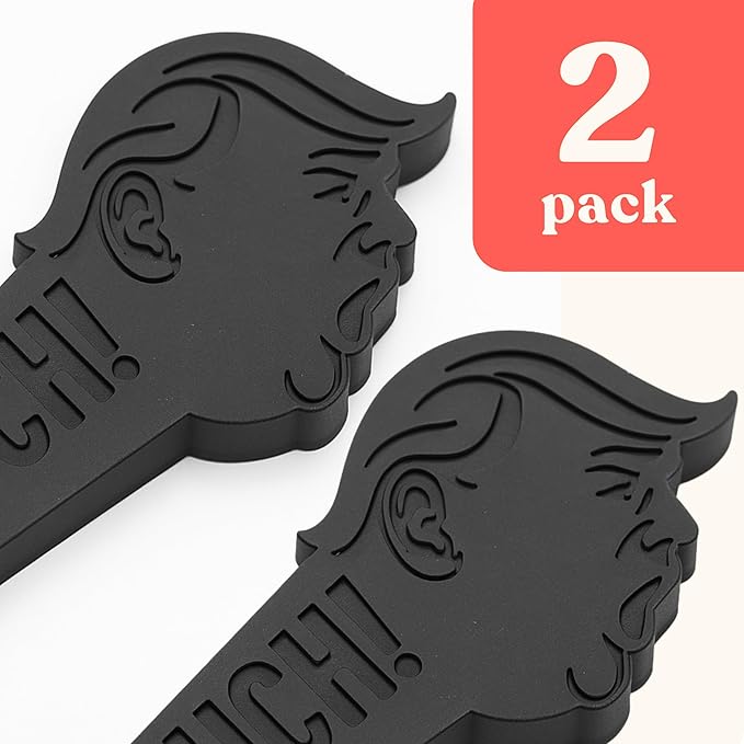 2-Pack Decorative Door Stoppers for Bottom of Doors - Funny Trump Door Stopper – Large & Cute Wedge for Doors – Big Beautiful Gag Gift & Trump Decor – Political Joke, Trump Stuff for Home or Office