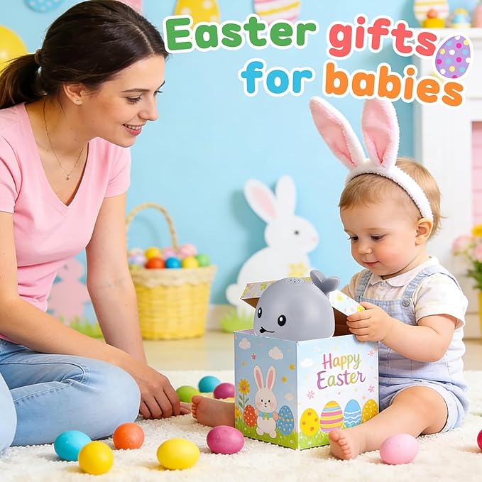 Gigilli Baby Bath Toys, Light up Bath Toys for Kids Ages 1-3, Easter Basket Stuffers 1 Year Old Boy Girl, 6-12-18 Months Baby Whale Bath Toy Sprinkler, Toddler Fountain Bathtub Pool Water Table Toys