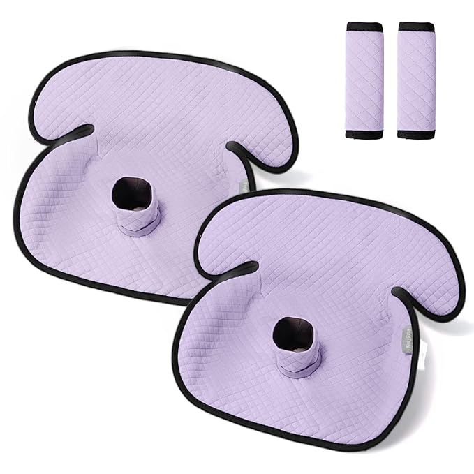TinlyFinly 2 Pack Baby Potty Training Car Seat Protector, Waterproof Car Seat Liner for Potty Training Toilet, Baby Infant Toddler Piddle Pad Fits for Carseat, Stroller, Highchair - 2 Pack, Purple