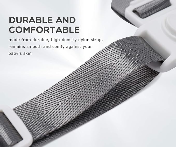 Minnebaby High Chair Straps - Replacement 5-Point Harness for Baby High Chairs, Adjustable 3 or 5-Point Harness, Durable and Comfortable, Easy-to-Use Buckle, Universal Fit