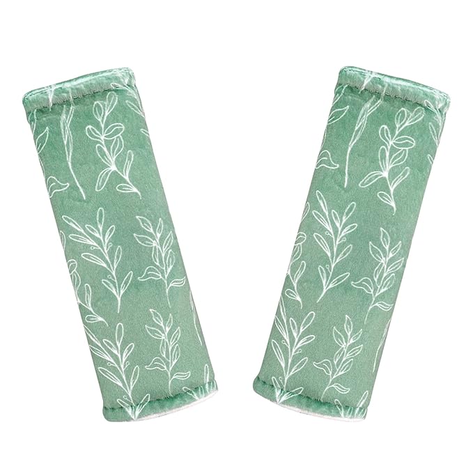 Baby Car Seat Strap Covers Shoulder Pads for Baby Kid, Super Soft Infant Carseat Belt Covers for All Car Seat Stroller,Green Sage