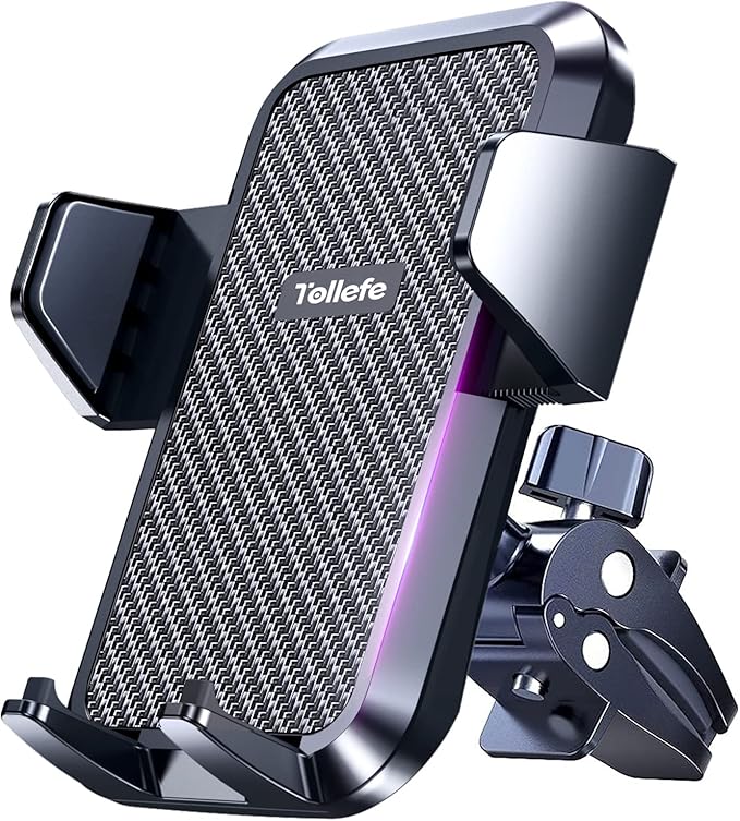 Car Phone Holder, [Thick Cases Friendly] Car Phone Holder Mount, Hands-Free Phone Mount for Car Fit for iPhone for Samsung and Smartphone