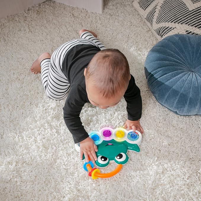 Baby Einstein Ocean Explorers Neptune’s Busy Bubbles Sensory Activity Toy, with Interactive Lights and Music, Ages 3+ Months