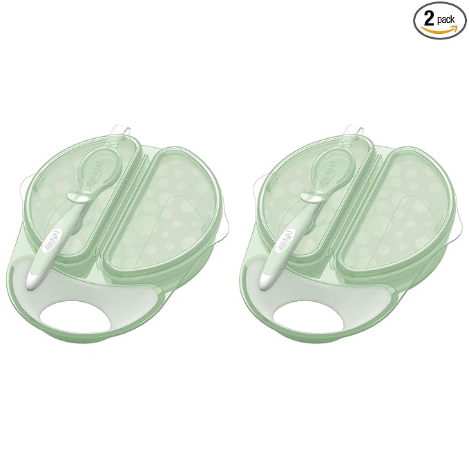 Dr. Brown's Travel Fresh Bowl and Spoon, 2-Pack, Turquoise