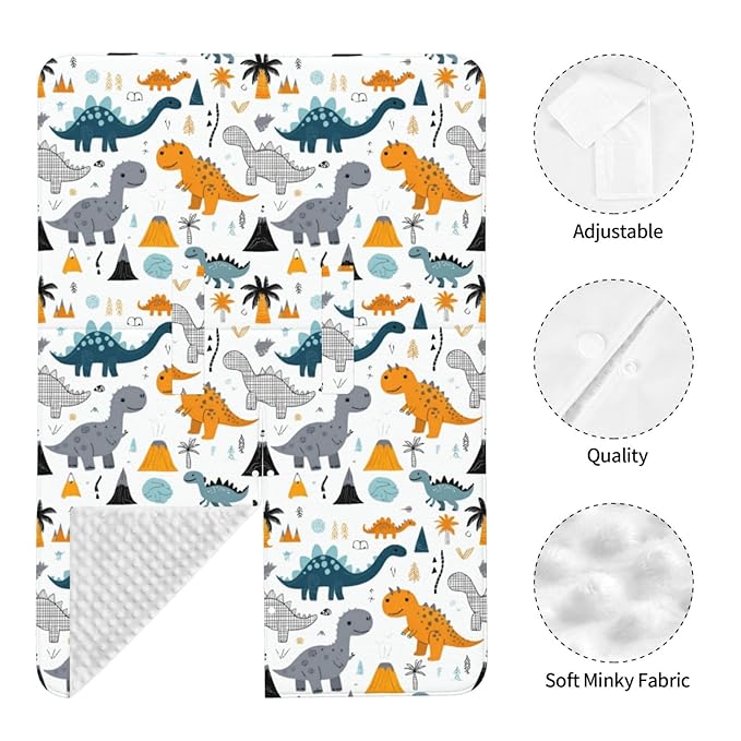 Dinosaurs Car Seat Cover Baby Stuff Western Infant Carseat Covers Baby Girl Highland Car Seat Canopy Boy Winter Multi Use Nursing Cover for Newborn Carseat Canopy Nursing Covers Newborn Shower Gift
