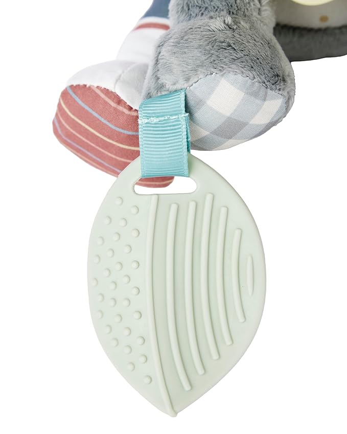 Skip Hop Bandana Buddies Soft Textured Baby Activity and Teething Toy for Multi-Sensory Play with Rattles, Crinkle Sounds, Squeaker and Mirror, Attaches to Stroller and Car Seat, Panda, Age 0+