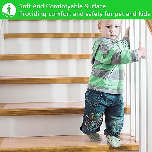 COSIMIXO 6" x 33Ft Clear Anti Slip Tape Waterprooft, Non-Slip Stair Treads Tape Traction, Boats, Stairs, Transparent, Soft, Comfortable for Bare feet