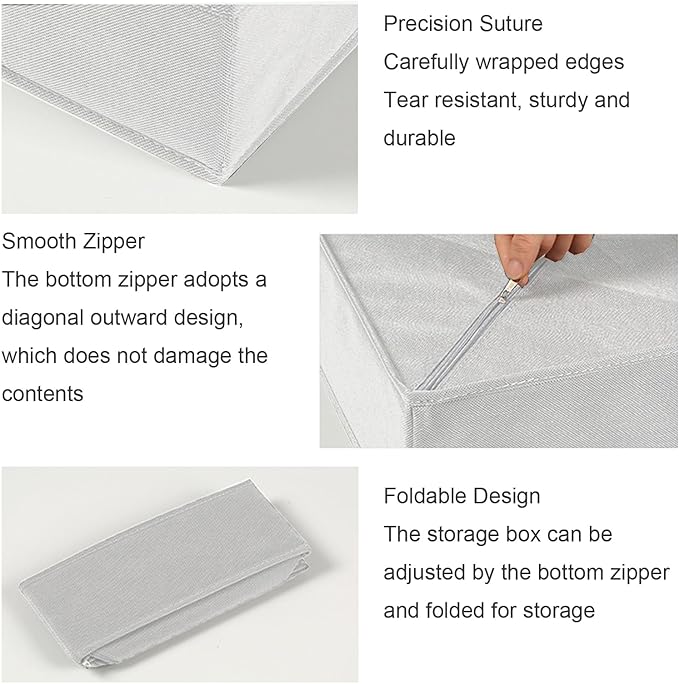 COSDACE Drawer Organizer Clothes,12Pcs Dresser Drawer Organizers Foldable Closet Organization and Storage Dividers for Clothing,Underwear, Sock, Baby Closet Organizer (White)
