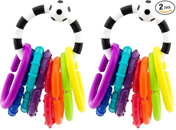 Sassy Ring O Links, Links for Stroller or Carrier Seat, 0+ Months, 9 Piece Set (Pack of 2)