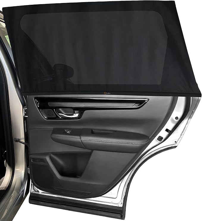 EcoNour Car Window Shades for Honda CR-V 2023–2026 | Rear Side Window Sun Shades for UV Protection & Heat Reduction | Breathable Stretch Mesh Privacy Car Accessories