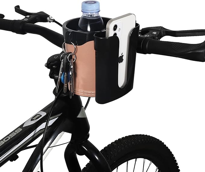 Accmor Stroller Cup Holder with Phone Keys Holder, 3-in-1 Universal Cup Holder, Drinks Bottle Holder for Stroller, Bike, Wheelchair, Walker, Scooter