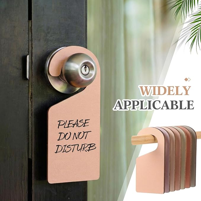 Patelai 14 Pcs Blank Wooden Clothing Rack Divider with Marker Pen Closet Blank Organizers Hanger Separators Hanging Closet Divider for Home Nursery Clothes(Earth Colors)