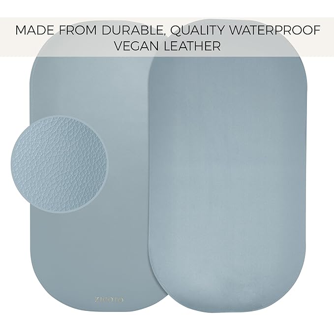 Beautiful Portable Baby Changing Pad - Wipeable and Easy to Clean Diaper Changing Mat - The Perfect Waterproof Vegan Leather Pad for Traveling