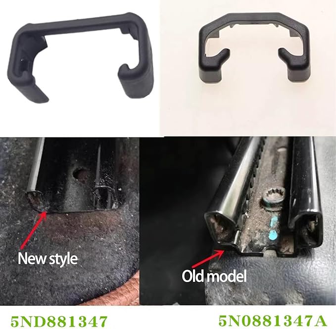 Pack of 4 Strong Seat Rails Caps General Fit Seat Glides Clips Seat Track Covers Set for Automotives Use