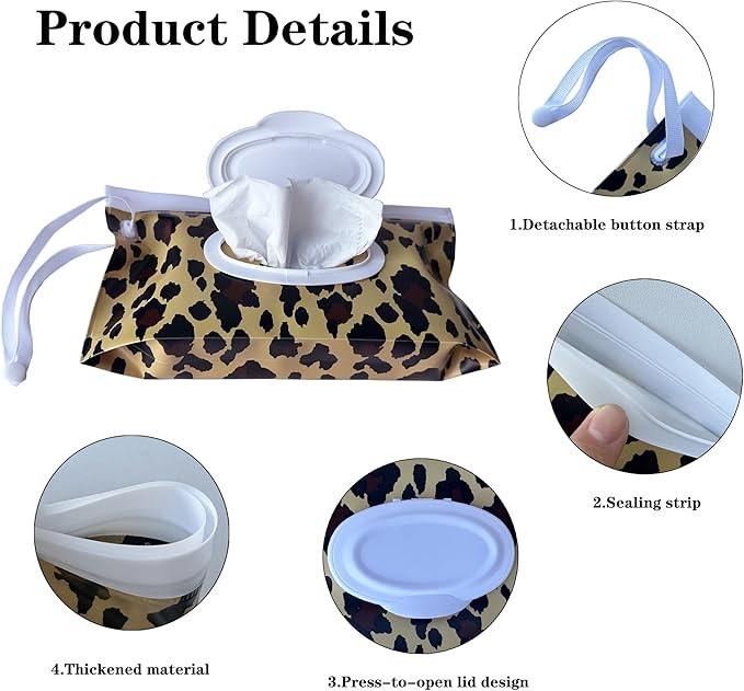 Baby Wipe Dispenser, Portable Baby Wipe Holder Refillable Wet Wipes Container for outdoor Reusable Travel Baby Wipes Case Wet Wipe Pouch Wipe Holder Keeps Fresh Wet for Travel Camping hiking