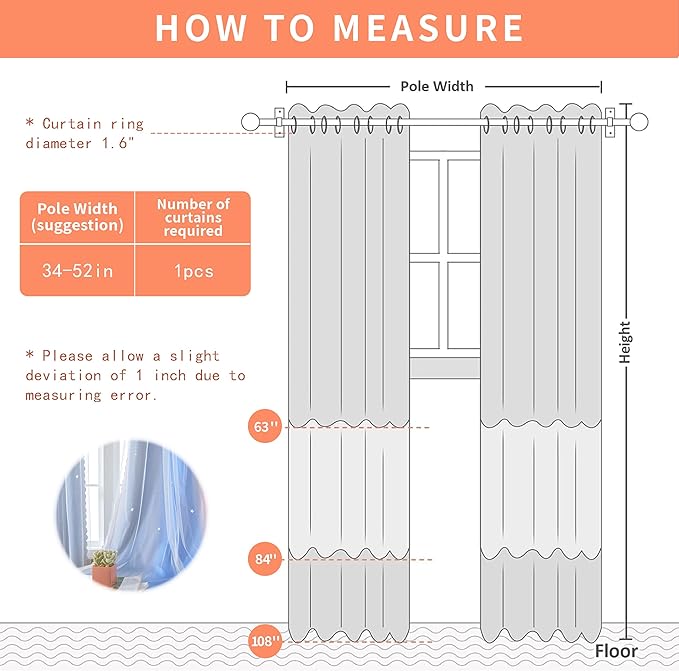 XiDi Blackout Curtains for Girls Bedroom Decor, Ideal for Kids Room with Unicorn Theme Princess Room Decor 63 inches Length Curtain 2 Panels Set Pink/Grey/Blue