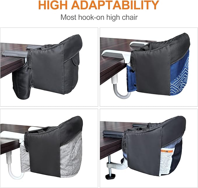 MTWML Cover Compatible for Inglesina Fast Table Chair,Washable Liner for Most Hook On High Chairs,Versatile Clip On High Chairs Accessory,Sturdy and Durable(Excluding The Chair)