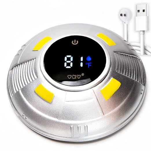 Baby Bath Thermometer with Floating Toys - Digital Water & Room Temperature Monitor, Rechargeable Thermometer with Alerts for Newborn Bath Essentials, Infant Safety