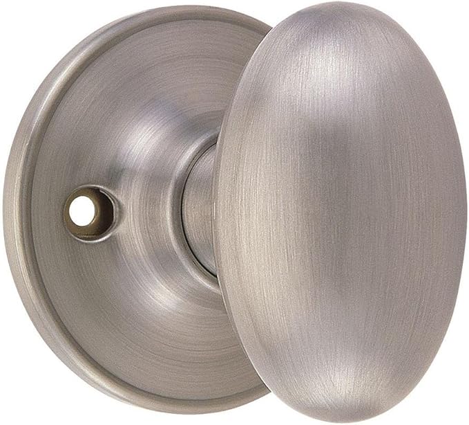 Design House 750620 Egg Dummy Door Knob Satin Nickel