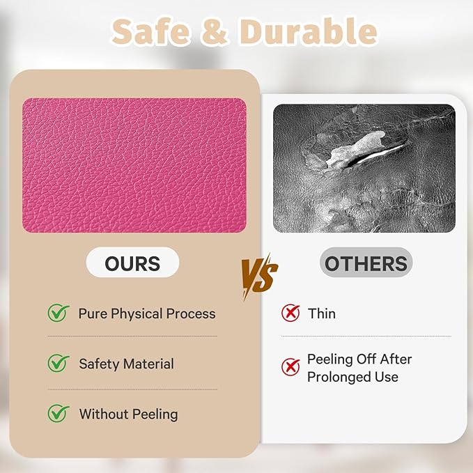 Waterproof Baby Play Mat for Floor 1.3"Thick Memory Foam 47 * 47 Cushion Playpen Playmat Tummy Time Nursery Rug Pad Mattress Create Soft & Safe Area for Infants,Toddler,Kids,Hot Pink