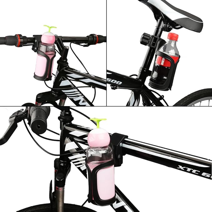 Accmor Bike Cup Holder, Bike Water Bottle Holders, Universal 360 Degrees Rotation Cup Holder for Bicycle, Stroller, Scooter, Walker, Wheelchair, Bike Bottle Holders for Kids Adults, 1 Pack