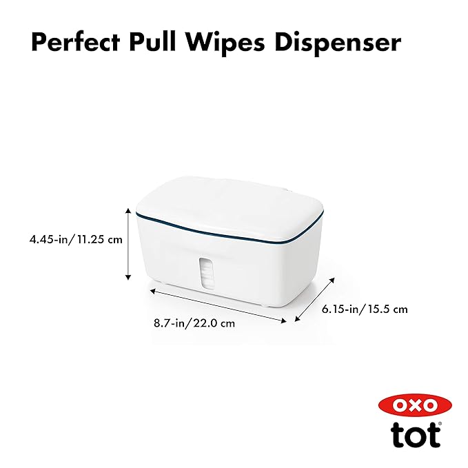 OXO Tot Perfect Pull Wipes Dispenser, Navy