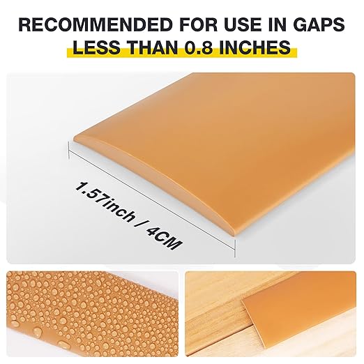 Bnell Floor Transition Strip Floor Cover Strips Self Adhesive Flooring Transitions Laminate Floor Strip Vinyl Floor Flat Divider Strip for for Joining Floor Gaps (10FT,1.57in, Light Brown)