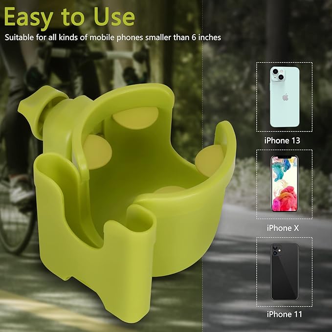 Suranew Adjustable Stroller Cup Holder with Phone Holder for Baby Stroller for Family Members