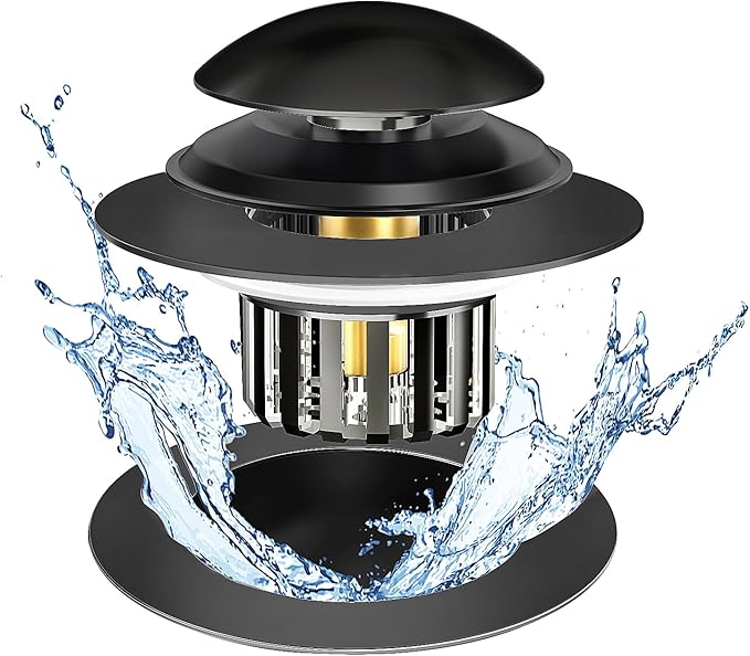 Drain Strainer Universal Tub Stopper Bathtub Drain, Drain Hair Catcher and Cover, Pop Up Tub Stopper Bathtub Drain Plug Cover Replaces Bath Tub Bathtub Drains (Black)