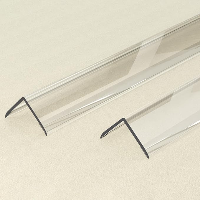 Wall Corner Protector - 2PCS, 16"x1.18" - Self Adhesive Clear Corner Protectors for Walls, Cabinet Doors, Edge Protector Trim; Easy to Install Corner Guards for Walls (40.6cm x 3cm)
