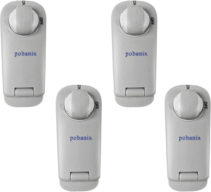 Baby Safety Cabinet Locks 4Pack – Multi-Use Child Proof Latch for Fridge, Oven, Drawer & Bathroom Cupboards, Strong 3M Stick-On Design, No Screws Kitchen Safety Locks (Grey)