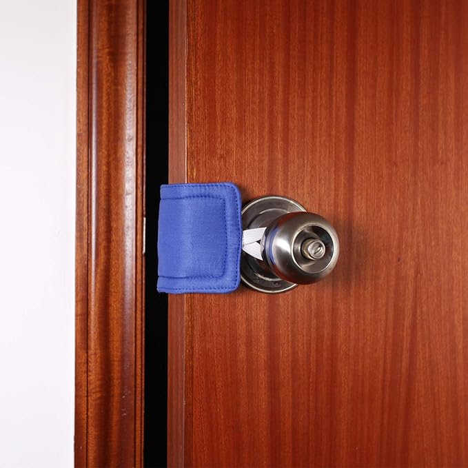 Royal Blue Door Silencer & Jammer - 3 Pack Noise Reducing Door Cushions - 3.25 x 5.5 Inch