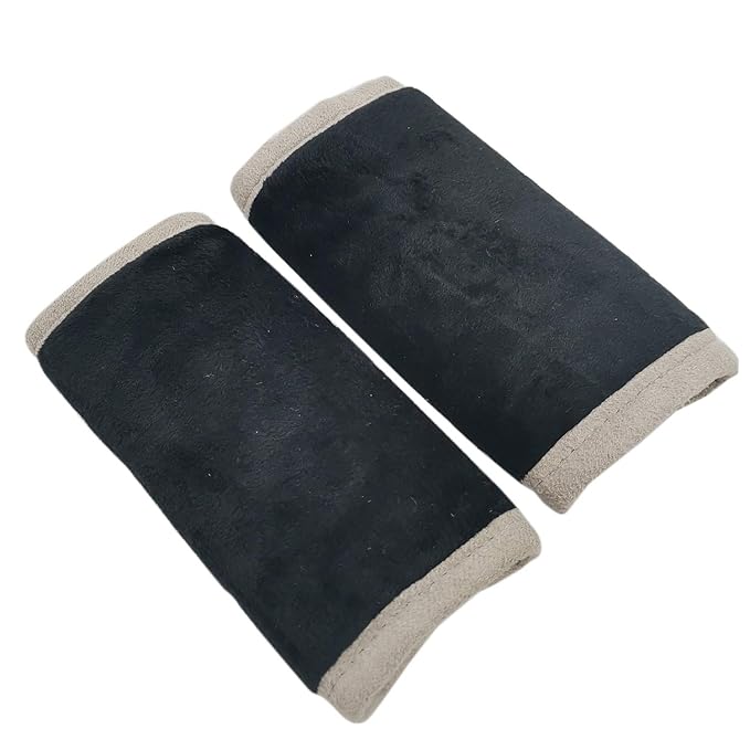 Car Seat Strap Pads Covers for Baby Kids, Seat Belt Covers Cushion for boy Girl, Protect Neck and Shoulder rubbing, Anti-Slip Design, Universal for Stroller/Carrier/Pushchair Black