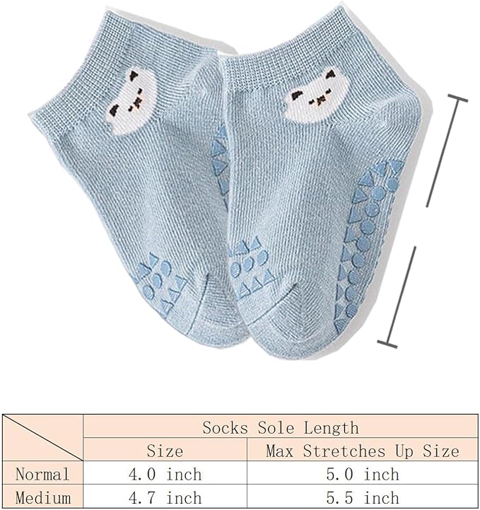 TFTSR Baby Knee Pads for Crawling (3 Pairs) and Baby Socks for Walking (3 Pairs), Walking Protector for Toddler Kid Girls Boy