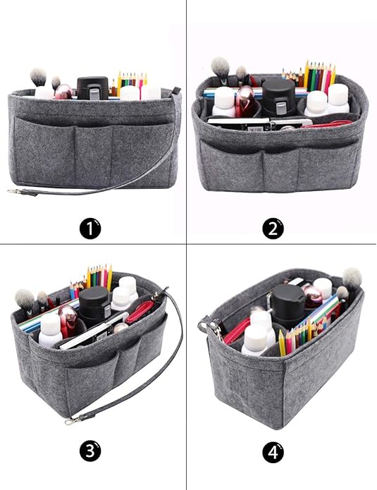 LEXSION Felt Insert Bag Organizer Bag In Bag For Handbag Purse Organizer Fits Speedy Neverful
