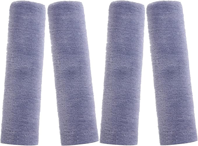 Boao 4 Pack Faux Sheepskin Car Seat Belt Pads Seatbelt Protector Soft Seat Belt Shoulder Strap Cover Comfort Harness Pad(Gray, 9.9 Inch)