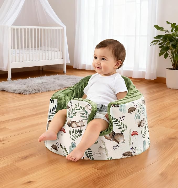 Seat Cover Compatible with Bumbo and Nuby Seat,Soft Breathable Cover for Baby Girl Boy,Cover Only