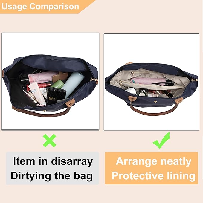 Doxo Purse Organizer Insert for Handbags Compatible with Speedy Neverfull PM City 30,Artois PM Tote bag(Medium,Black)