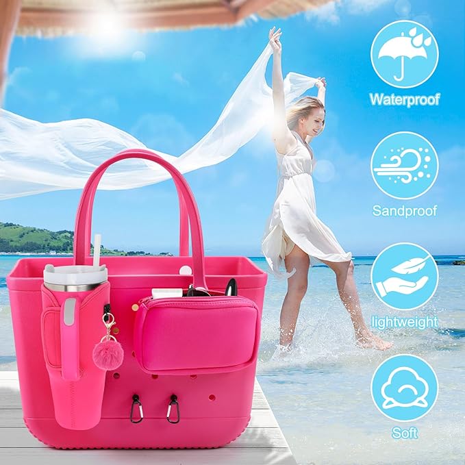 4PCS Organizer Holder for Bogg Bag, Accessories for Bogg Bags, Phone & Cup Holder compatible with Bogg Bag Original, Bag is not included