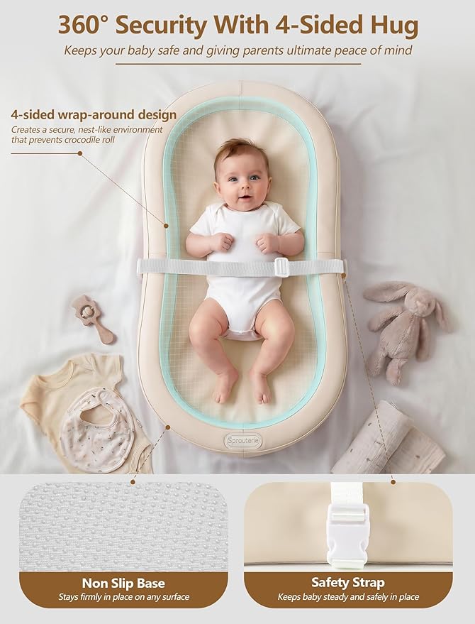 Wipeable Baby Changing Pad, Changing Pad Babies for Dresser Waterproof Standard Size in 30.7” * 15.7” for Diaper Changing on Table (Oatmeal)