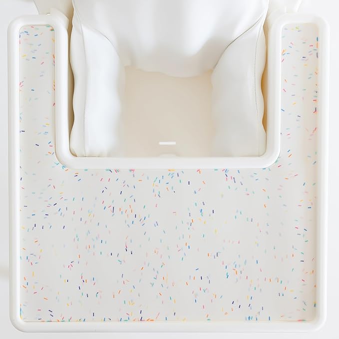Yeah Baby Goods Placemats Compatible with The IKEA Antilop Highchair (Rainbow Sprinkles) - Food-Grade Silicone Highchair Tray Mat – Easy to Clean, High Chair Accessory