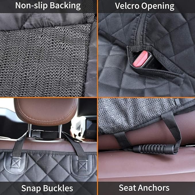 HNCPSY Dog Car Seat Cover for Back Seat Pet Cover for Dogs Waterproof Car Seat Protector Bench Seat Cover, Scratchproof Nonslip Durable Car Seat Covers for SUV,Truck &Cars