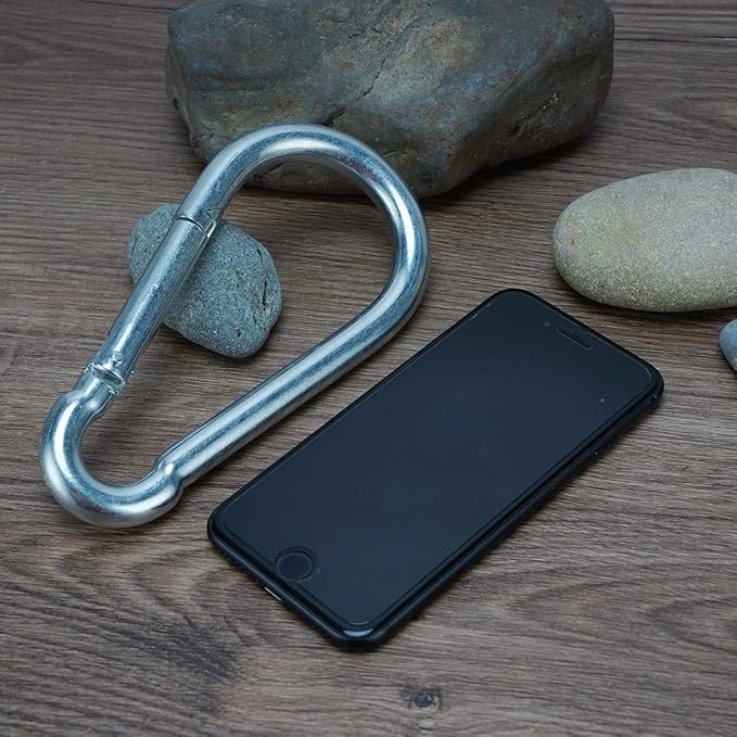Big Carabiner Clip Heavy Duty Spring Snap Hook 6.3 Inch Steel Clip Link M1313x160mm