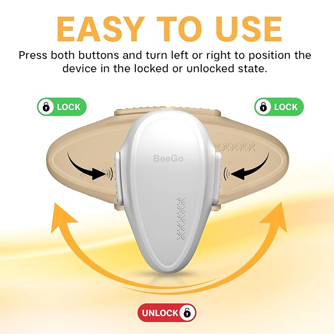 Oven Lock Child Safety – Award Winning Self-Adhesive Baby Proofing Oven Door Latch, Easy Install Heat-Resistant Safety Lock by BeeGo (White)