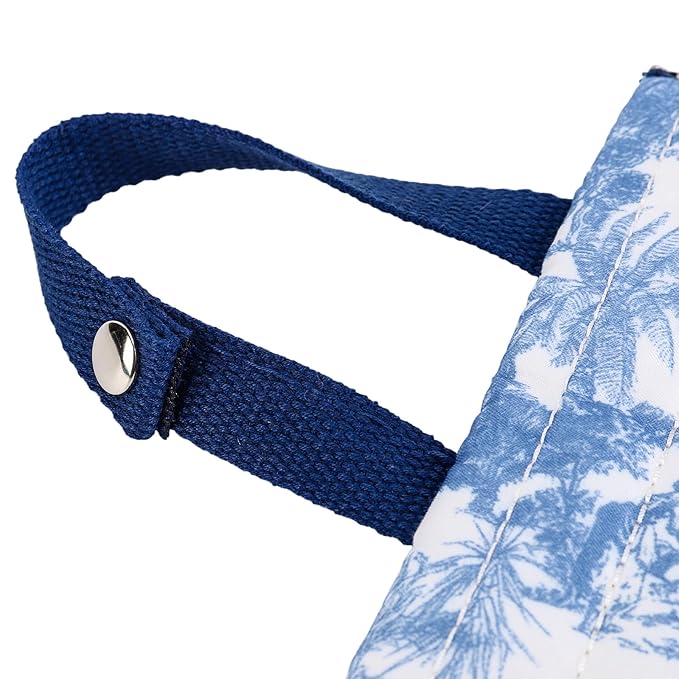 Quilted Baby Diaper and Wipes Pouch Portable Mommy Bag for Stroller Reusable Wipes Pouch with Lanyard (Blue style2)