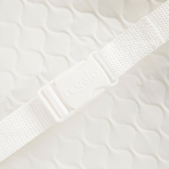 Regalo Baby Basics Changing Pad with Non-Slip Grip System, Waterproof Diaper Changing Pad for Dresser or Changing Table, Contoured Infant Changing Pad with Safety Strap, White