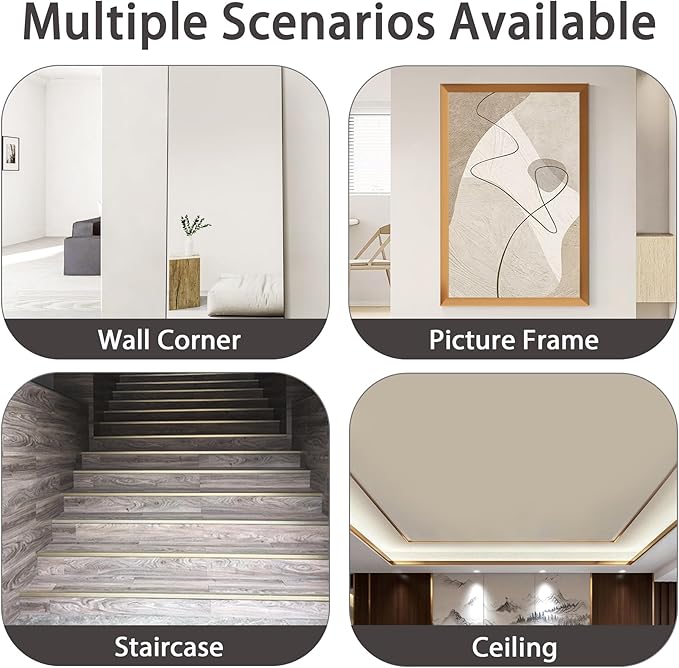 Aluminum Corner Guards, Peel and Stick L-Shaped Molding Trim for Wall Table Door Frame Protection and Decoration (Matte Silver, 3Pcs x 4.26ft x 0.8in)