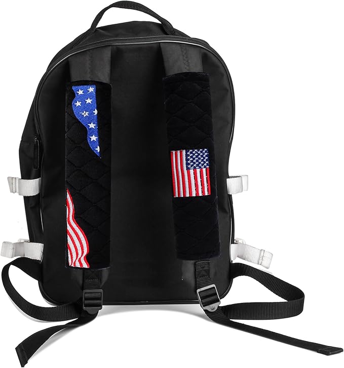 Amooca Soft Auto Seat Belt Cover Seatbelt Shoulder Pad Cushions 2 PCS for a More Comfortable Driving Universal Fit for All Cars and Backpack American Flag