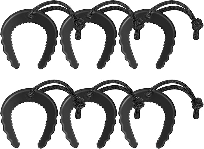 6 Pack First Responder Door Stops, Door Stoppers for Law Enforcement, Police, Emergency Medical Services, Door Stoppers Wedge, Black