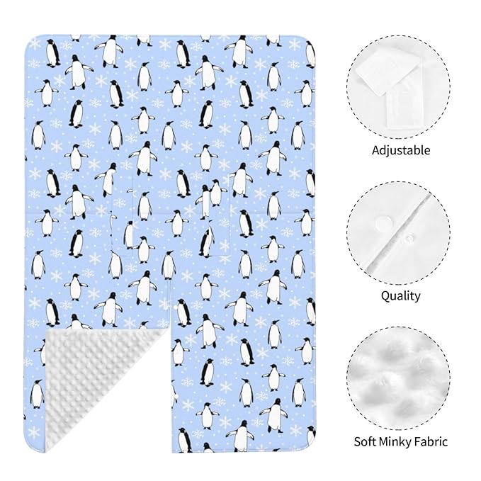 Penguin Baby Car Seat Canopy Cover Multi Use Nursing Cover for Mom Nursing Covers Newborn Penguin Shower Gift